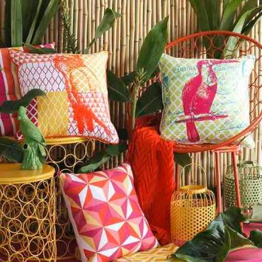 cuscini per stile tropical in quattro mosse